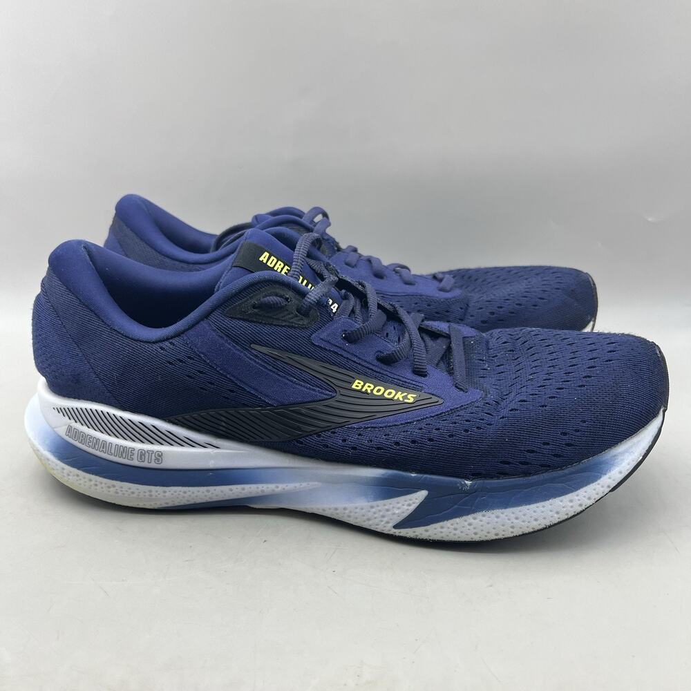 Brooks Adrenaline GTS 24 Running Shoes Men Size 13 D Blue Comfort Low Sneakers